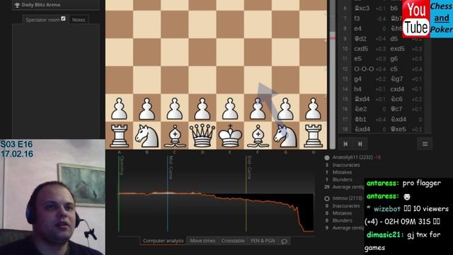 S3:New path E16: Blitz daily land! andLets analyze together! (lichess.org) (Part 10) смотреть онлайн