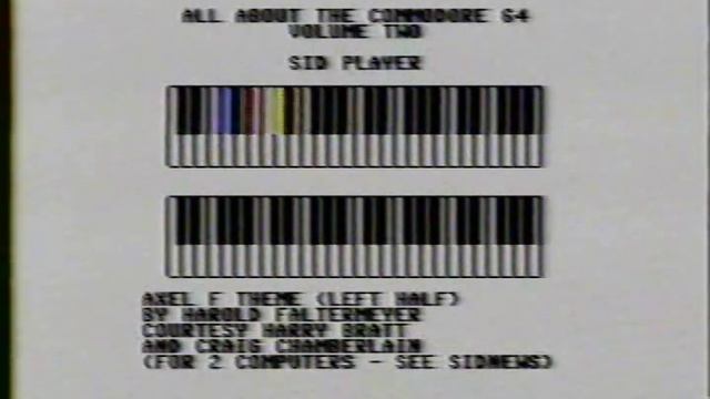 Commodore 64 Sid player Recorded on VHS смотреть онлайн