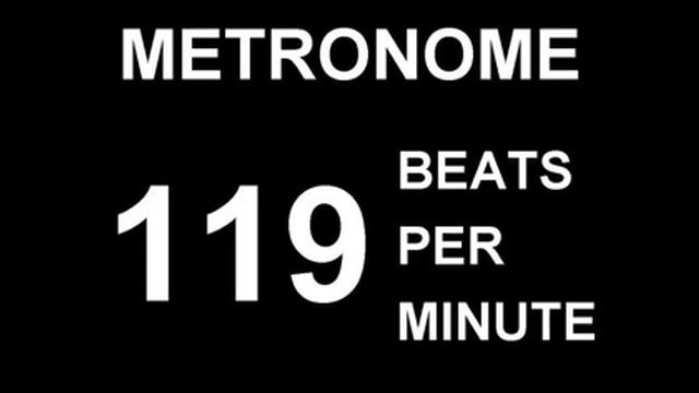 METRONOME 119 BPM (BEATS PER MINUTE) смотреть онлайн