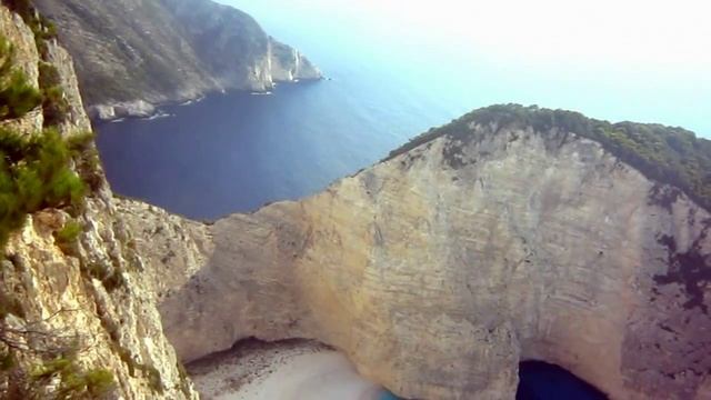 Shipwreck Beach (Navagio) on Zakynthos island, Greece [HD video] смотреть онлайн