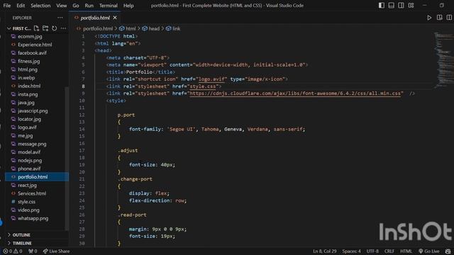 First Portfolio Site Project 1 смотреть онлайн