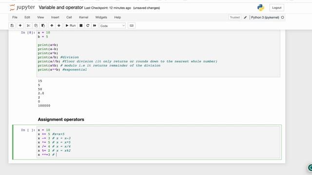 Variables and operators in python - Part 2 смотреть онлайн