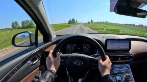 2023 Hyundai Santa Fe Premium [ 2.2 CRDI 194hp ] | POV test drive on twisty roads