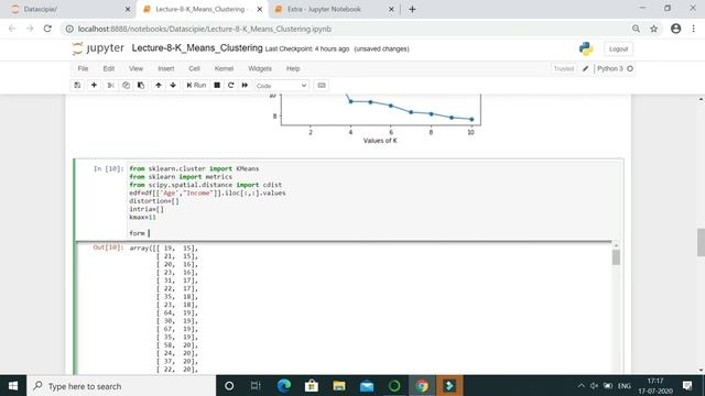 Lecture-8 | K-means clustering | Data Science | Unsupervised Learning | Using Python смотреть онлайн