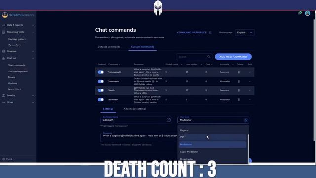 (EASY!) How to add On screen Death Counter to Stream - Stream Elements смотреть онлайн