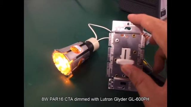 8W PAR16 CTA dimmed with Lutron Glyder GL-600PH смотреть онлайн