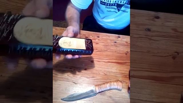 Тест ножа из стали р6м5