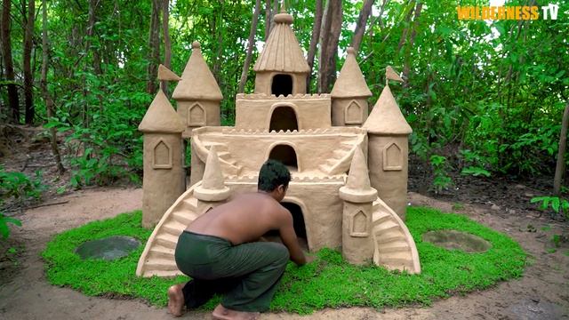 Cat Rescue From Danger Place Feeding Cat And Build The Cat Castle House From Mud