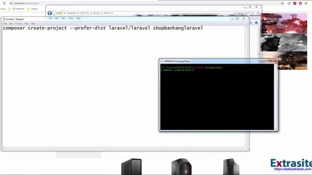 Bài 2 : Lập trình website bán hàng bằng Laravel Framework - Cài đặt folder Laravel bằng Composer смотреть онлайн