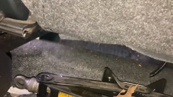 Toyota Yaris Car Jack and Spare Tire Location (2010-2022)