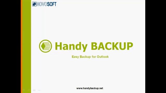 Backup Outlook Email | Handy Backup | Outlook 2003/2007