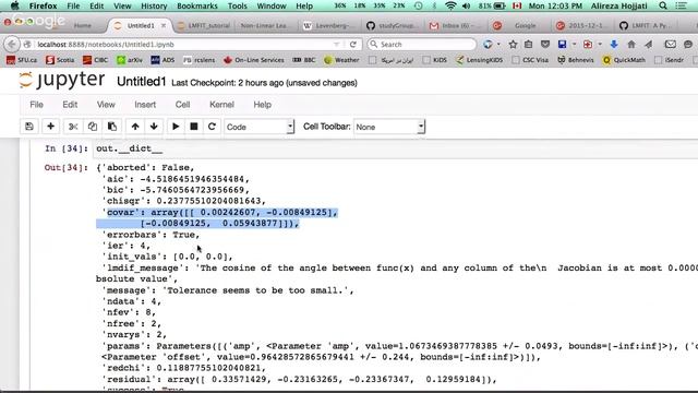 2015-12-14 "LMFIT: A Python tool for model fitting", by Alireza Hojjati смотреть онлайн