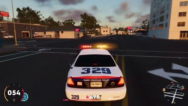 Virtual Cop Chases Speeding Cyber Punk Car THE CREW 2 смотреть онлайн