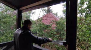 Мягкие окна на балконе 2го этажа