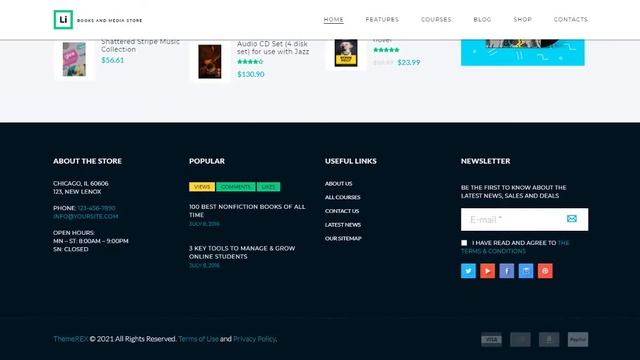 Lorem Ipsum Books & Media Store WordPress Theme Free Download смотреть онлайн