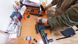 сборка орбибольного автомата М416