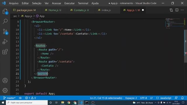 Como resolver o erro Switch is not supported from react-router-dom no REACT. смотреть онлайн