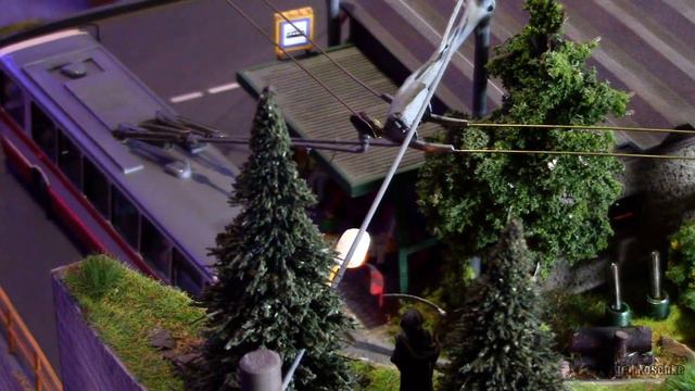 TROLLEYBUS 1:87 (H0) - Funktionsfähiges Diorama