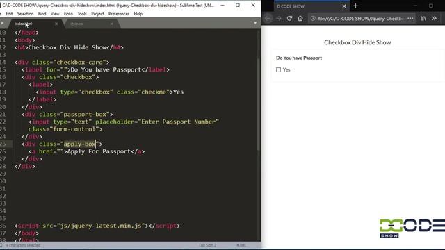 How to show Hide Elements By click on checkbox in JQuery | JQuery Checkbox Show Hide смотреть онлайн