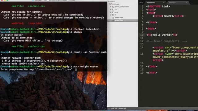 Git : How to Push your project to the Repo and .gitignore смотреть онлайн