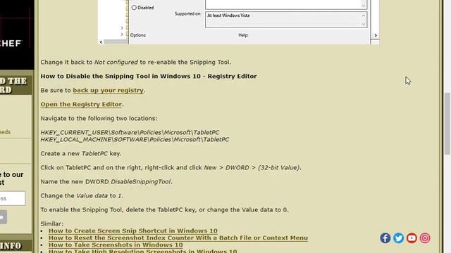 How to Disable the Snipping Tool in Windows 10 смотреть онлайн