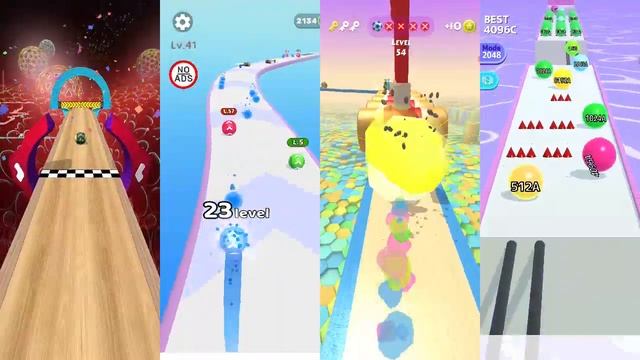 Going Balls। Level Up Balls। Action Balls। Ball Run 2048 ?⚽?? Android IOS Gameplay