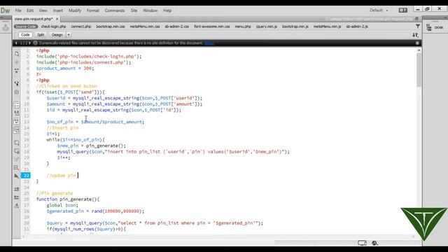 MLM(Multi Level Marketing) website using php part 14(B)- Generate and send pin смотреть онлайн