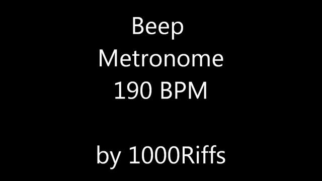 Beep Metronome 190 BPM - Beats Per Minute смотреть онлайн