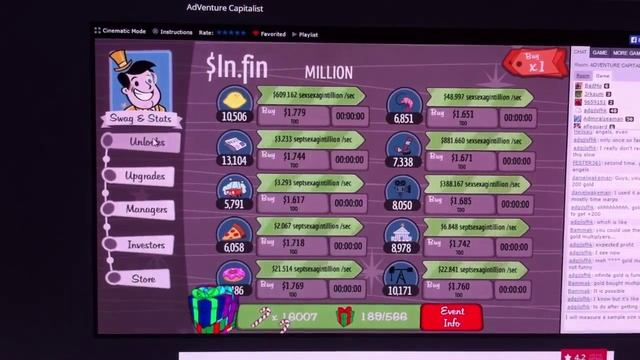 Adventure Capitalist Gold Farming смотреть онлайн