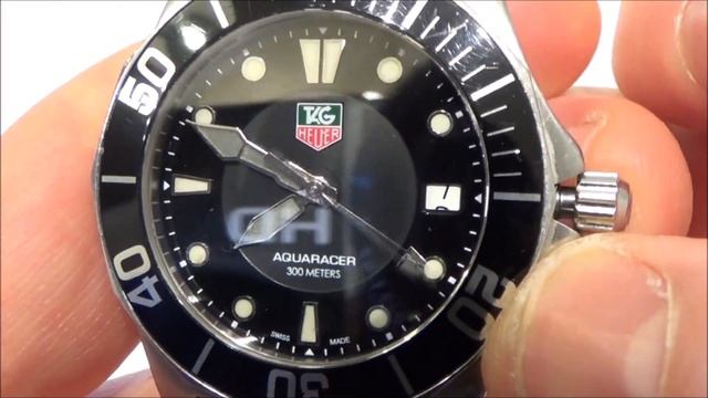 How to SET the TIME & DATE on a TAG HEUER Aquaracer Watch смотреть онлайн
