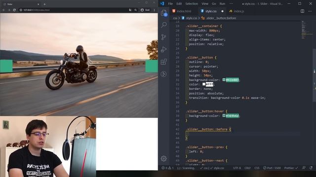 Prosty slider w JavaScript [Projekt z Dziedziuchem#1 - rozwiązanie] смотреть онлайн