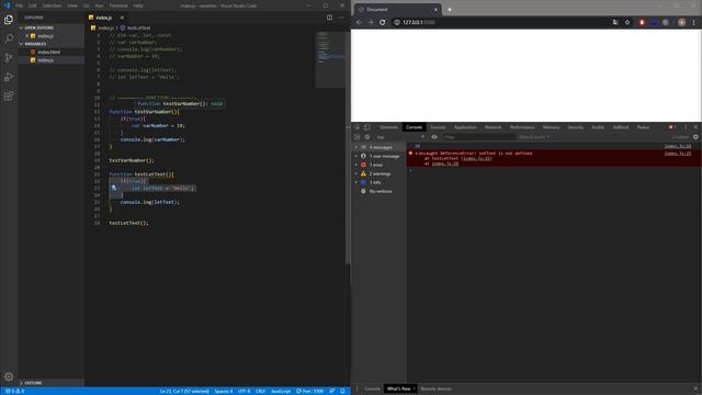 JavaScript - ES6 - Variables Types - Var Vs Let - Const - Freezing Objects - Hoisting Explained смотреть онлайн