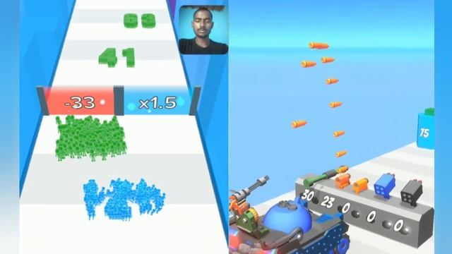 Crowd Number Run vs Merge Tank Gun - (Sastifying Number Run Game) Asmr Gameplay смотреть онлайн