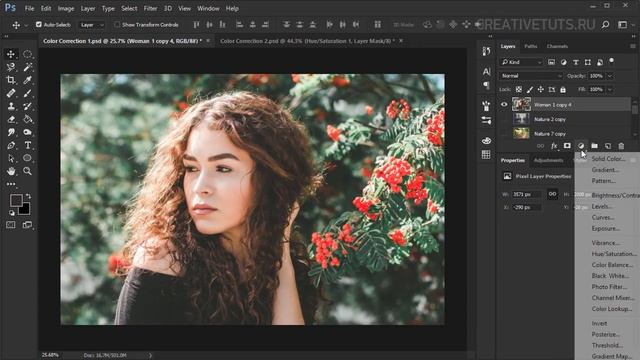 Цветокоррекция Photoshop. Остальные корректирующие слои смотреть онлайн