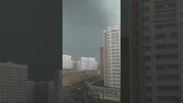 непогода в Микрорайоне Кузнечики города Подольск 17.09.2020 смотреть онлайн