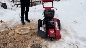 Измельчитель пней ZimAni в работе! Обзор измельчителя пней SG350 от компании ZimAni.