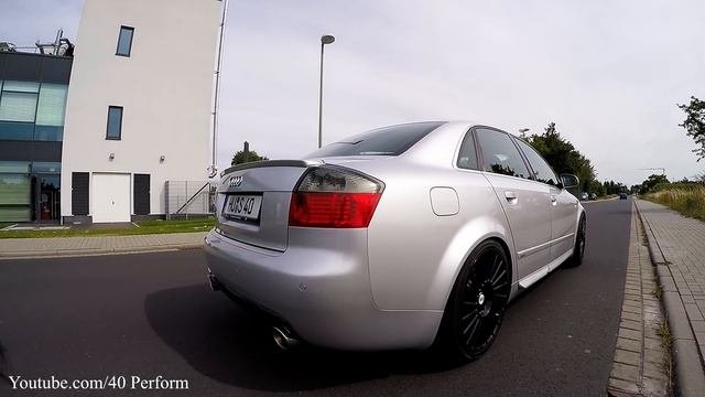 Audi S4 B6 Brutal V8 Sound + Accelerations + Drivebys + Onboard Autobahn [0-200+ km/h] смотреть онлайн