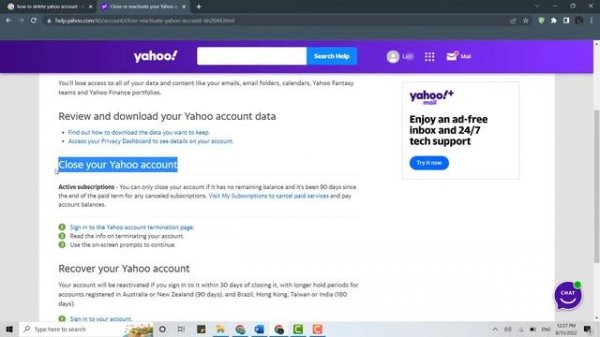 How To Delete Yahoo Account Permanently | Close Yahoo Account 2023 | Yahoo Mail