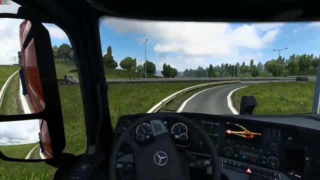 Euro Truck Simulator 2 • Будни дальнобойщика. Часть 109. Тащим Деревянные балки в город Дебрецен смотреть онлайн