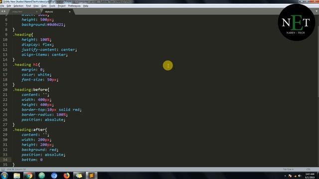 Creative design for blog title page using HTML and CSS || NarenEtech смотреть онлайн