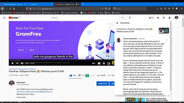 Withdraw GramFree Like This To Get Paid || Live Withdrawal Process смотреть онлайн