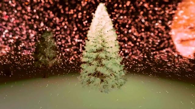 Футаж Боке -Зимний лес смотреть онлайн