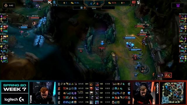 XL vs MSF Highlights | LEC Spring 2020 W7D1 | Excel vs Misfits Gaming смотреть онлайн
