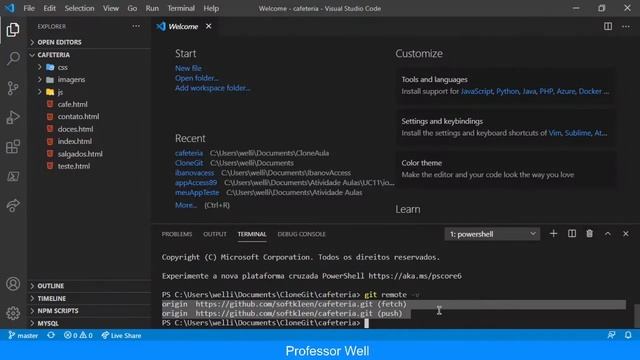 Clonando repositório do GuiHub no Visual Studio Code смотреть онлайн