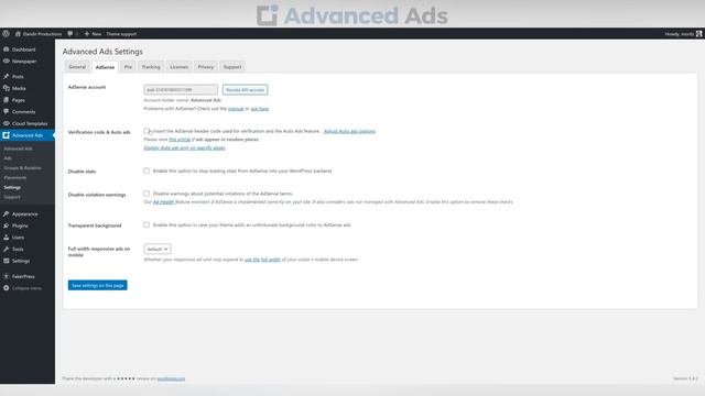 Wie man AdSense Auto Ads ohne Coding zu WordPress hinzufügt | Deutsches Advanced Ads Tutorial смотреть онлайн