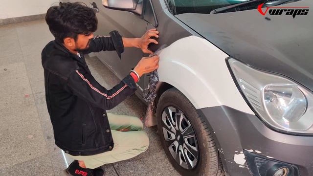 We Unwrap this Ford Figo 4 Years old | Vinyl Peel off @VwrapsSikar смотреть онлайн
