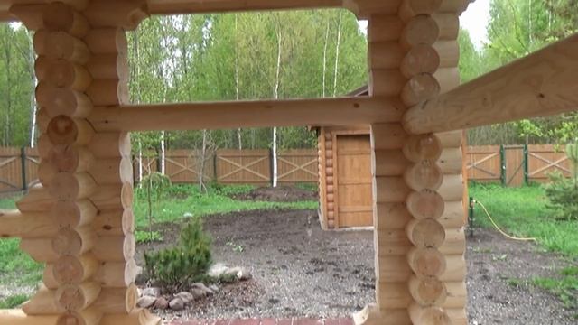 Сруб беседки 3.5х4.5м. из бревна "Сертолово". Цена в СПб 97.030 руб. смотреть онлайн