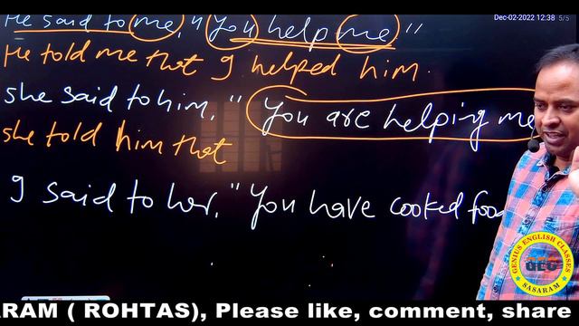 Narration (Day - 7) Taught By:- R.P. Singh |#Geniusenglishclasses смотреть онлайн