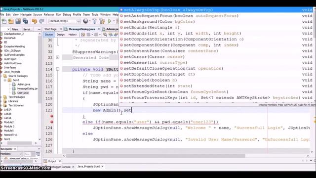 4. Moving from One jFrame to another in Java Netbeans смотреть онлайн