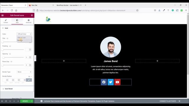 How to Create Elementor Custom Team Section | Additional Information Slide Down | WordPress Builder смотреть онлайн